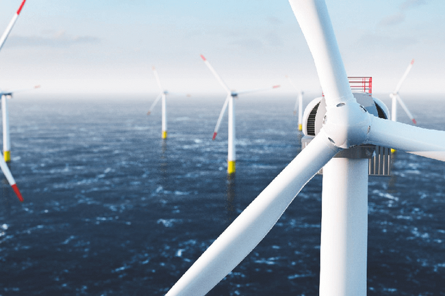 Offshore-Windpark auf hoher See