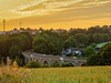 Bild der Region Südwestsachsen/Chemnitz beim Sonnenuntergang.
